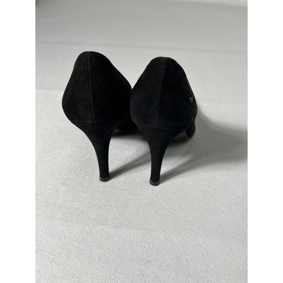 Stuart Weitzman Pumps Black 7.5W Black Velvet Tortoise Platform Stiletto High He - Picture 3 of 16